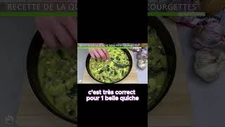 Extrait de la recette Quiche à la courgette Quiche sans pâte [upl. by Dorwin432]