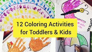 Fun Coloring Activities for Toddlers and Kids।Learning ColoursFine Motor SkillsSensory Developmnt [upl. by Ah]