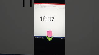 Flower 🌷 symbols Ms word Mai in short cuts key video viral [upl. by Owiat]