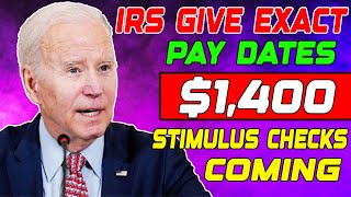 IRSs 2024 EXACT PAY DATES 1400 4TH STIMULUS CHECK LANDING IN BANKS  SOCIAL SECURITY SSI INCLUDED [upl. by Paget]