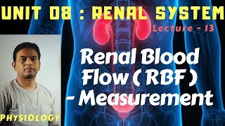 PHY08 Renal System 13 – Renal Blood Flow – Measurement  Dr Prashant Sharma [upl. by Nora]