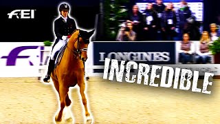 What a Freestyle Cathrine Dufour amp Cassidy on Fire  FEI Dressage World Cup™ 2018 [upl. by Eisse441]