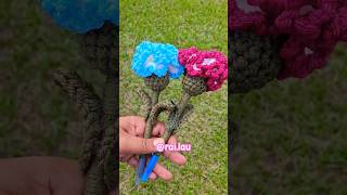 Crochet 🧶 crochet amigurimi pedido handmade diy plumas decoration regalos claveles flores [upl. by Enialedam673]