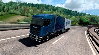 🚛 Relaxing Italian Highway Drive  Manual Shifting with Logitech G29 amp SCANIA S [upl. by Ariaic]