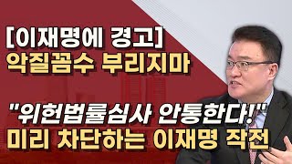 이재명 선거법 꼼수 계속 지적해서 위헌법률심사 청구 가능성의 김을 빼버리자 [upl. by Derfliw]