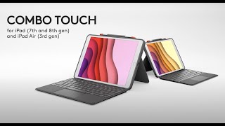 Introducing Logitech Combo Touch for iPad 7th and 8th gen and iPad Air 3rd gen [upl. by Anyt]