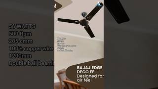 Bajaj Edge Deco Ee Ceiling Fan  Best Ceiling Fan 2024 ceilingfan fans bajajfans home ceiling [upl. by Mailliw744]