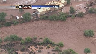 Severe flooding near New River on August 19 2014 [upl. by Cordier387]