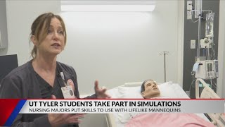 UT Tyler nursing majors put skills to test with lifelike mannequins [upl. by Duster]