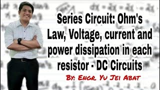 Series Circuit Ohms Law Voltage current and power dissipation in each resistor  DC Circuits [upl. by Yeblehs108]