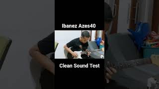 Ibanez Azes40 Clean Sound Test guitar ibanez [upl. by Maeve]