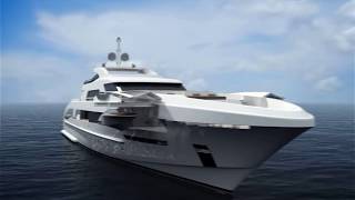 SEMIRIGIDEFR Heesen Yachts lancement dun 65 mètres en 2013 [upl. by Ynnij]