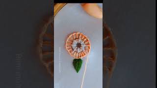 Flower embroidery design Hand embroidery shortvideo shorts [upl. by Nahraf]