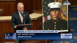 Joyce Honors Sgt Weninger on House Floor [upl. by Suoivatnom274]