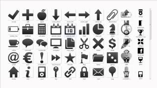 1300 Black amp white Icons PNG Pack Free Download [upl. by Ahtiekahs]