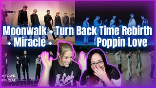 WayV Moonwalk  Turn Back Time Rebirth Ver  Miracle  Poppin Love  KCord Girls Reaction [upl. by Aitam]