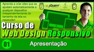 Curso de Design Responsivo Aula 01 Apresentação [upl. by Tiffany]