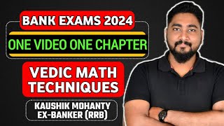 🚀 Vedic Math Calculation Techniques  Bank Exams 2024 Preparation  Career Definer  Kaushik Sir [upl. by Ozzy14]