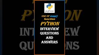 Use of map function in Python coding python shorts pythoninterviewquestionsandanswers [upl. by Heid337]