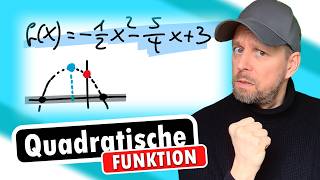 Quadratische Funktion  Nullstellen Scheitelpunkt etc [upl. by Geminian571]