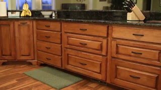 White Kitchen Cabinets With Dark Wood Island [upl. by Scrivenor]