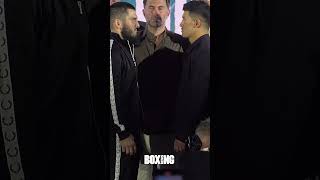 Artur Beterbiev vs Dmitry Bivol FaceOff In Riyadh [upl. by Enyrehtac18]