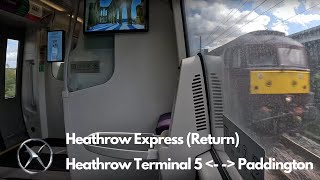 Heathrow Express Full Return Journey Heathrow Terminal 5  Paddington [upl. by Glovsky]