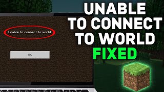 How To Solve Unable To Connect To World In Minecraft Pe 1 [upl. by Ainehta]