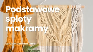 Podstawowe sploty makramy  warkocz  kurs makramy online [upl. by Anyotal3]