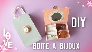 DIY idée cadeau fête des mères  Boite à Bijoux et Sac cadeau en papier  Tuto  Scrapbookingbysissi [upl. by Perrie]