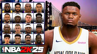 BEST Zion Williamson Face Creation in NBA 2k25 [upl. by Jarlathus891]