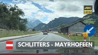 🇦🇹 Shlitters to Mayrhofen Zillertal driving [upl. by Aliehc7]