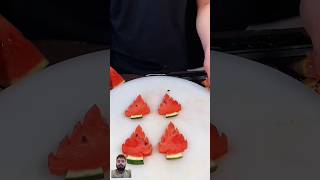 Sample Watermelon 🍉 carving cutting designWatermelonFruit cuttingEasy Watermelon Carving design [upl. by Lada83]