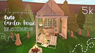 5k Cute Garden House no gamepasses🌼 BLOXBURG [upl. by Elram]