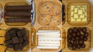 Filling platter with sweets compliations  1 2 or 3 asmr [upl. by Retseh275]