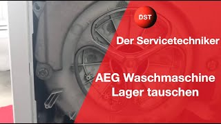 Lagerwechsel einer AEG Waschmaschine [upl. by Yesdnyl]