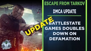 Escape From Tarkov DMCA Update Battlestate Games Doubles Down on Defamation [upl. by Maier870]