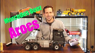 6x6 Arocs mit HydraulikMulde Mercedes Benz Sattelzugmaschine Modell Truck remote controlled [upl. by Armil]