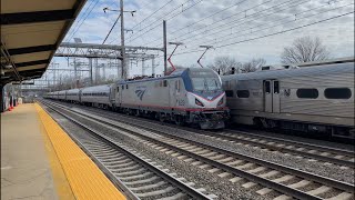 4Way Meet wAmtrak amp NJ Transit on The Northeast Corridor  Princeton Junction 3424 [upl. by Deer878]