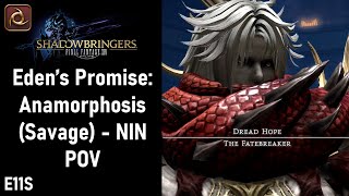 FFXIV  POV E11S Edens Promise Anamorphosis Savage  Ninja [upl. by Htaek]