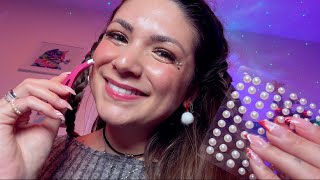 ASMR Doing Your XMAS Makeup in Bed for Sleep German [upl. by Ecinad]