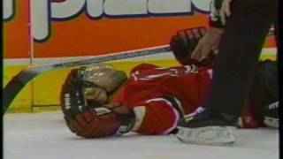 Tie DomiScott Niedermayer incident  2001 playoffs [upl. by Tham]