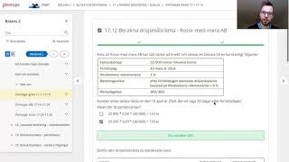 Företagsekonomi 2 Kap 17 Övning 1712  1714 [upl. by Winn]