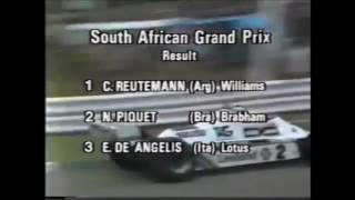 F1 1981 Race 00 Reutemann win in South Africa gp stripped of championship by magistar [upl. by Ahsinit]