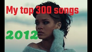 My top 300 of 2012 songs [upl. by Ahsenrac178]