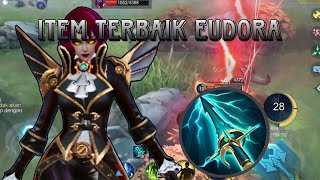 COMBO EUDORA DENGAN ITEM SKY PIERCER DAMAGENYA MENGERIKAN  MOBILE LEGENDS mobilelegends [upl. by Marieann152]