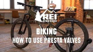 How to Pump Up a Bike Tire With Presta Valves  REI [upl. by Chandra521]