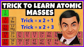 Trick to Learn Atomic Masses of First 30 Elements of the Periodic Table [upl. by Anastasia488]