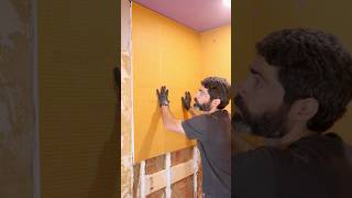 Shower Wall Installation Tip  shorts homerepairtutor [upl. by Chapin]