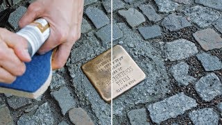 Stolpersteine  Anleitung zum Putzen der Steine [upl. by Adnaluy71]